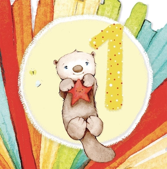 Picture of Karnet kwadrat CL4201_PO Urodziny 1 roczek