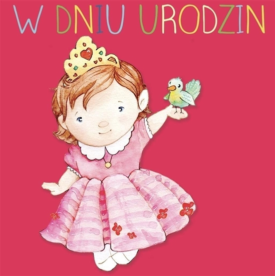 Picture of Karnet kwadrat CL4212_PO Urodziny Ksiniczka