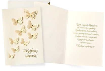 Изображение Karnet Ogólne yczenia motyle