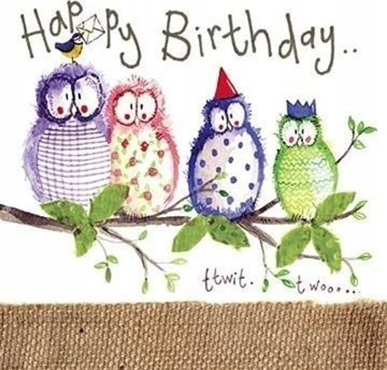 Picture of Karnet S54 Urodziny Sowy