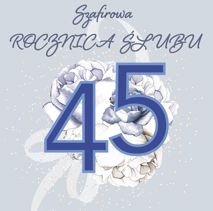 Picture of Karnet Swarovski kwadrat CL4411 Rocznica lubu 45