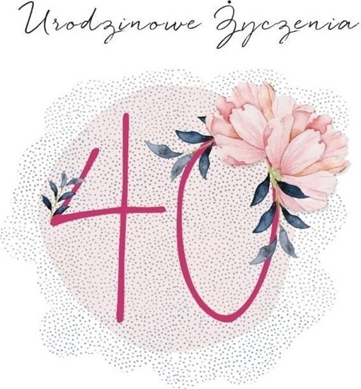 Picture of Karnet Swarovski kwadrat CL4540_PO Urodziny 40