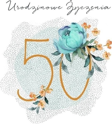 Picture of Karnet Swarovski kwadrat CL4550_PO Urodziny 50