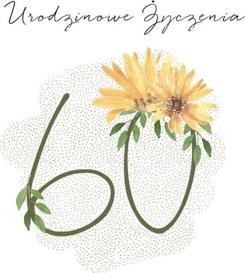 Picture of Karnet Swarovski kwadrat CL4560_PO Urodziny 60