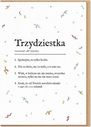 Изображение Karnet Urodziny - trzydziestka