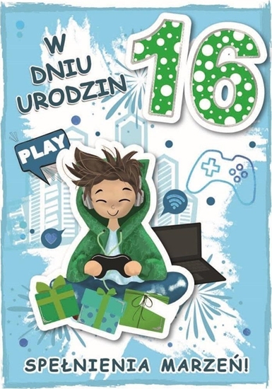 Изображение Karnet urodziny 16