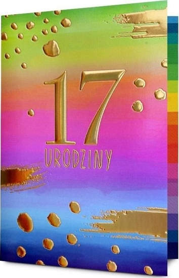 Изображение Karnet Urodziny 17 HM200-3196