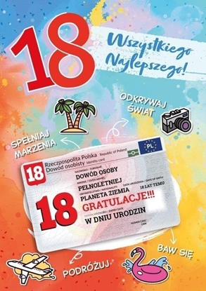 Attēls no Karnet Urodziny 18