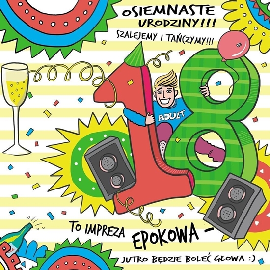 Picture of Karnet Urodziny 18