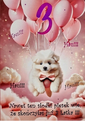 Picture of Karnet Urodziny 3 3K