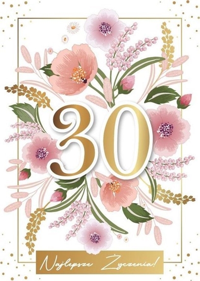 Изображение Karnet urodziny 30