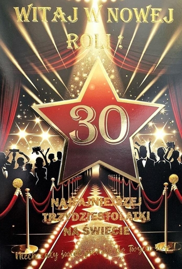 Picture of Karnet Urodziny 30 4K