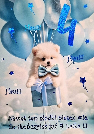 Изображение Karnet Urodziny 4 3K