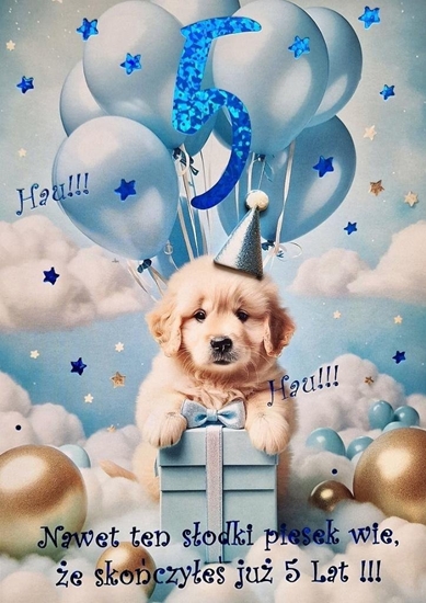 Изображение Karnet Urodziny 5 3K