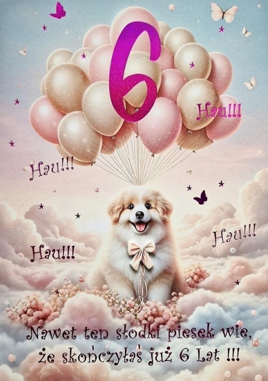 Picture of Karnet Urodziny 6 3K