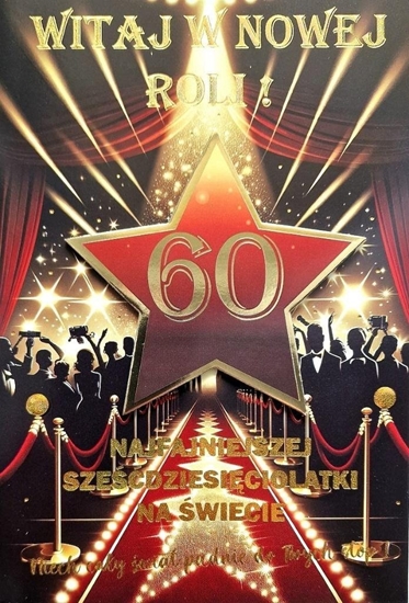 Picture of Karnet Urodziny 60 4K