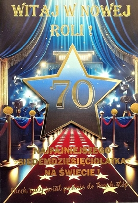 Picture of Karnet Urodziny 70