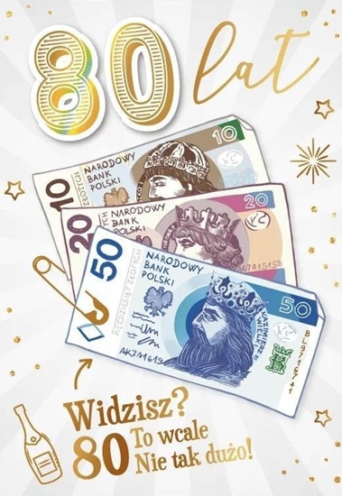 Picture of Karnet Urodziny 80