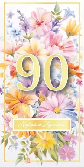 Picture of Karnet Urodziny 90