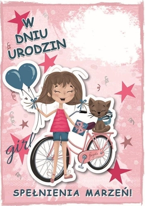 Изображение Karnet urodziny dziewczynka