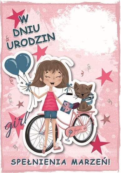 Изображение Karnet urodziny dziewczynka