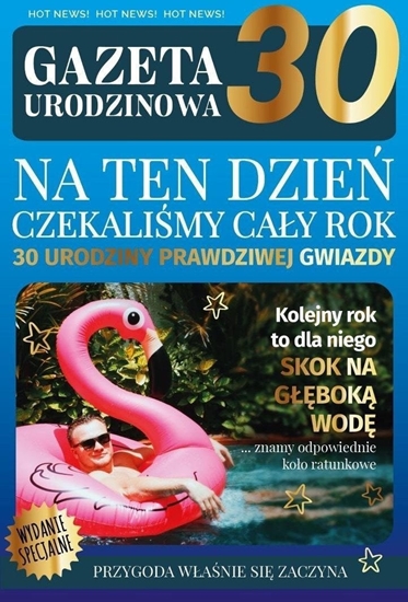 Picture of Karnet Urodziny gazeta 30