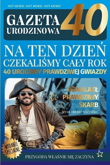 Picture of Karnet Urodziny gazeta 40
