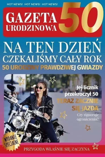 Picture of Karnet Urodziny gazeta 50