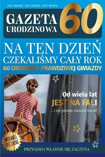 Picture of Karnet Urodziny gazeta 60