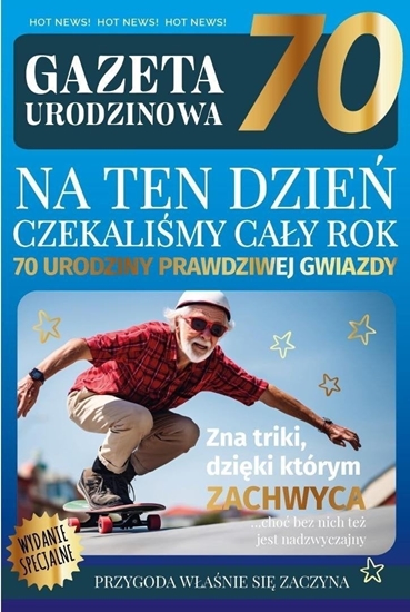 Picture of Karnet Urodziny gazeta 70