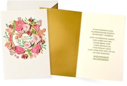 Изображение Karnet Urodziny kwiaty