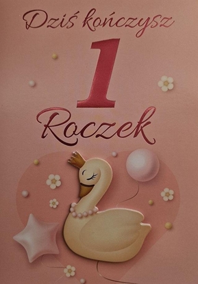 Picture of Karnet Urodziny Roczek dziewczynka