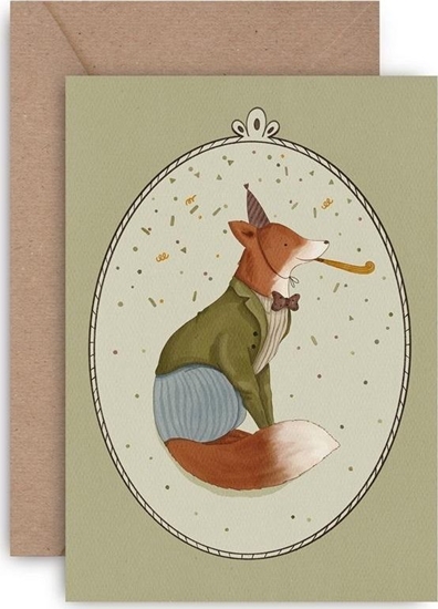 Picture of Karnet urodzinowy happy birthday lisek