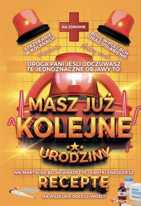 Picture of Karnet Urodzinowy z recept