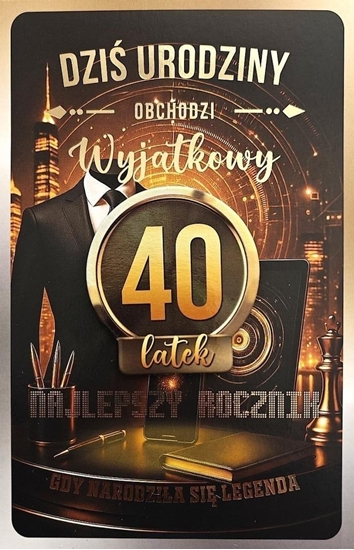 Picture of Karnet z wymiennymi rocznikami 40 mska