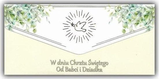 Изображение Karnet-koperta Chrzest od Babci i Dziadka