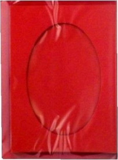 Picture of Karta passepartout + koperta czerwona 5szt