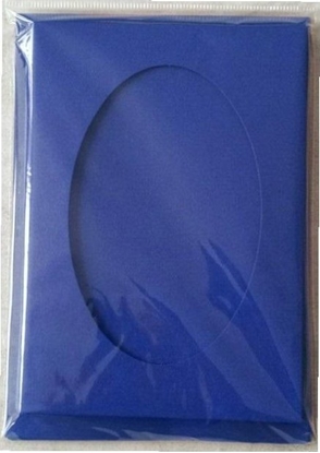 Picture of Karta passepartout + koperta granatowe 5szt