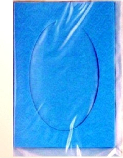 Picture of Karta passepartout + koperta jasnoniebieska 5szt