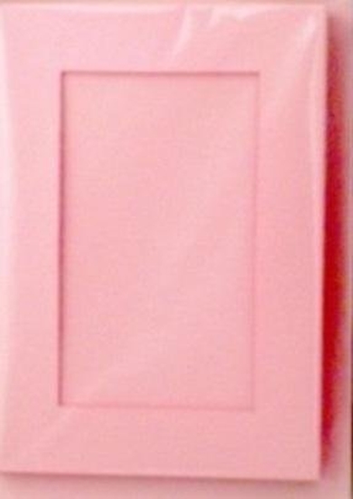 Picture of Karta passepartout + koperta jasnoróowa 5szt