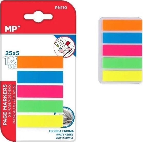 Picture of Karteczki indeksujce fluo 45x12mm 5x25K