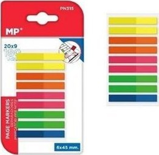 Picture of Karteczki indeksujce fluo 45x6mm 9x20K