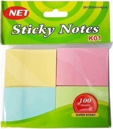 Picture of Karteczki samoprzylepne pastel 38x50mm 4x100K