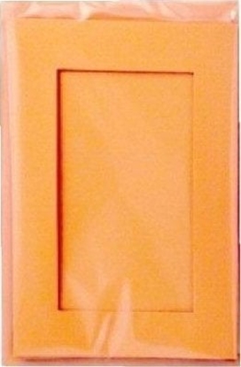 Picture of Karty passepartout prostokt pomaracz 10,5x15cm