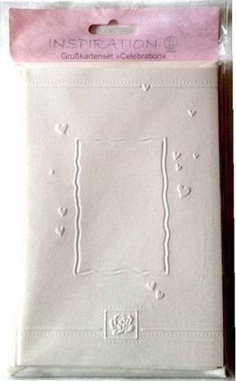 Picture of Karty toczone + koperty serduszka creme 06 5szt