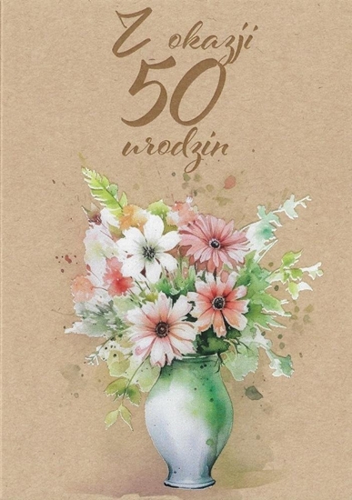 Picture of Kartka okolicznociowa Urodziny 50