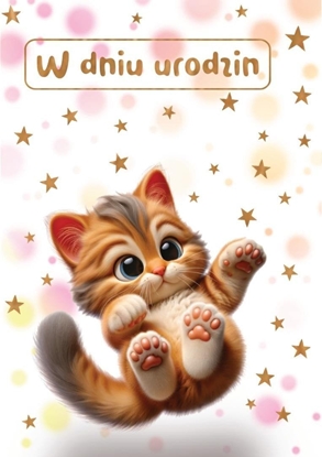 Attēls no Kartka okolicznociowa W dniu urodzin kot