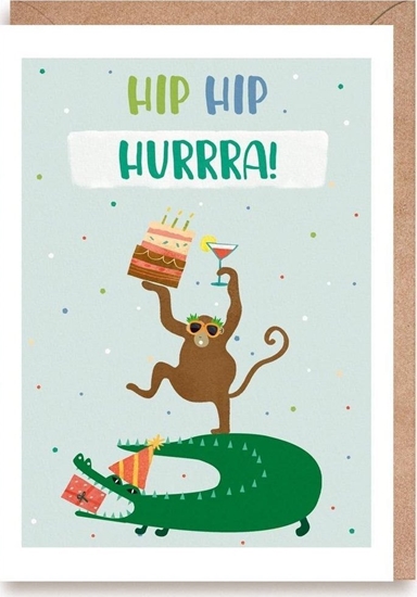 Picture of Kartka urodzinowa Hip-hip, hurrra!