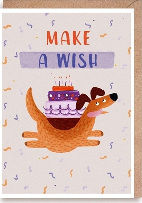 Picture of Kartka urodzinowa Pies Make a wish