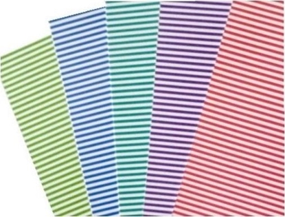 Изображение Karton obustronny paski 300g 24x34cm 5 ark MIX